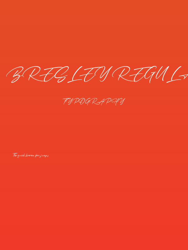 Bresley Regular Poster