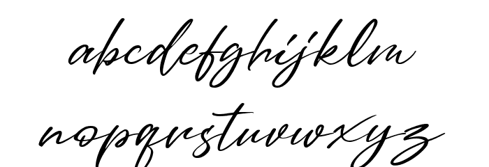 Bresley Regular Font LOWERCASE