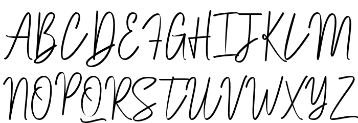 Brett hartley Font UPPERCASE