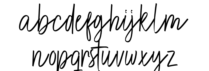 Brett hartley Font LOWERCASE