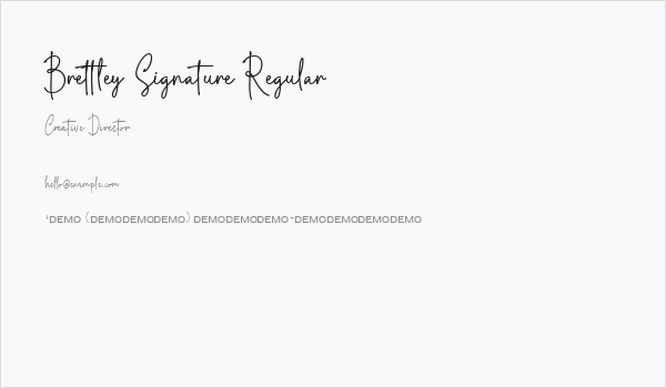 Brettley Signature Regular Business Card