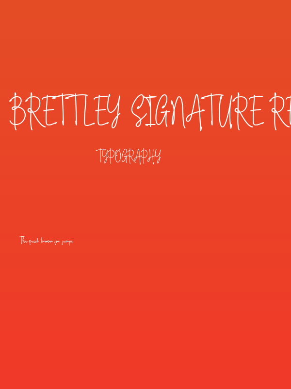 Brettley Signature Regular Poster