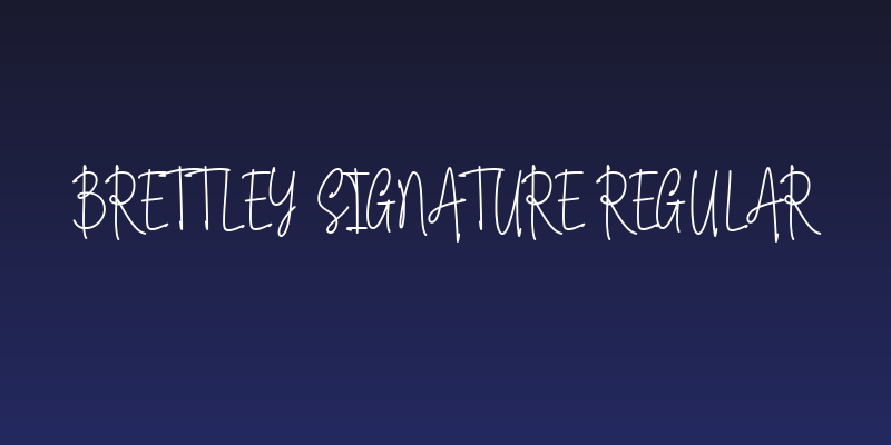 Brettley Signature Regular Social Header