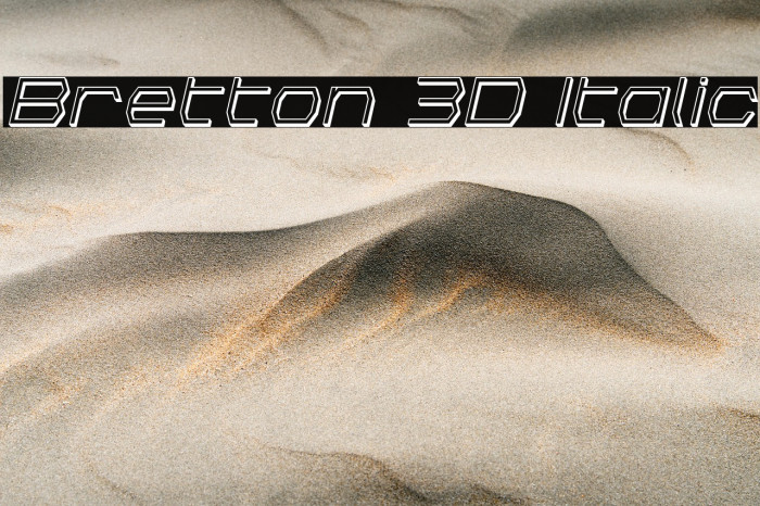 Bretton 3D Italic Example 3