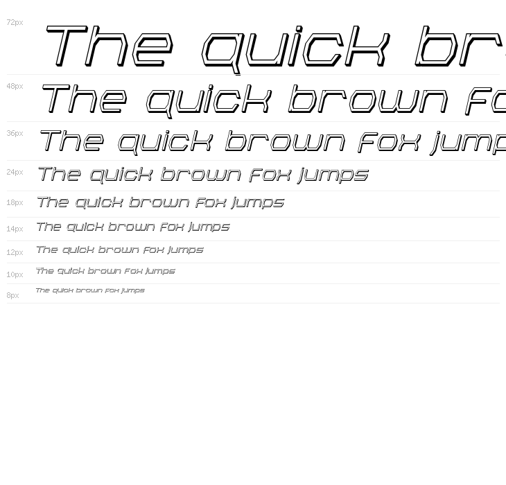 Bretton 3D Italic Waterfall