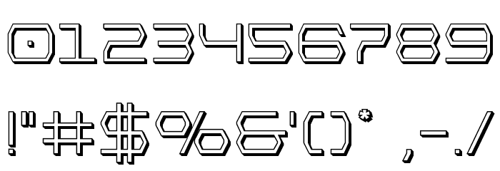 Bretton 3D Font OTHER CHARS