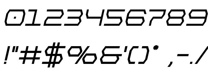 Bretton Bold Italic Font OTHER CHARS