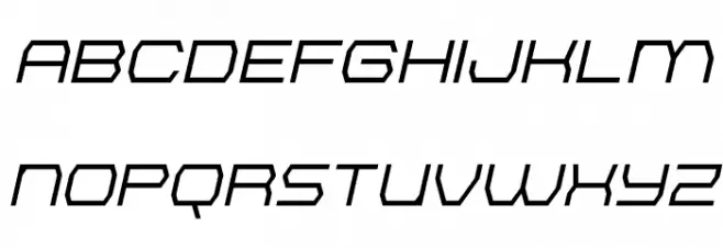 Bretton Bold Italic Schriftart Groß