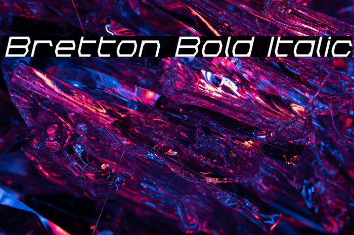 Bretton Bold Italic Example 1