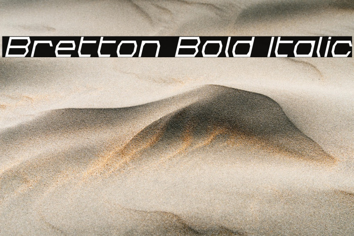 Bretton Bold Italic Example 2