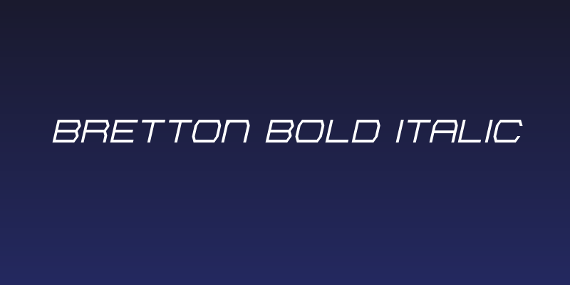 Bretton Bold Italic Social Header