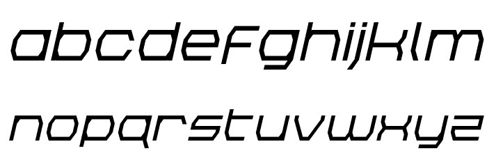 Bretton Bold Italic Font LOWERCASE