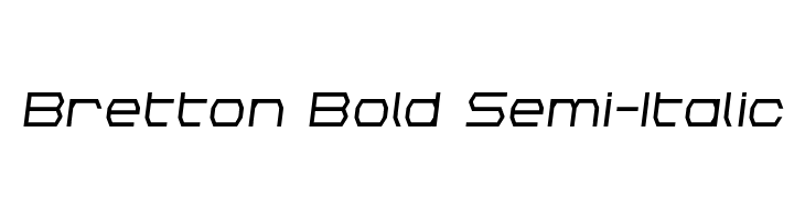 Bretton Bold Semi-Italic  Free Fonts Download