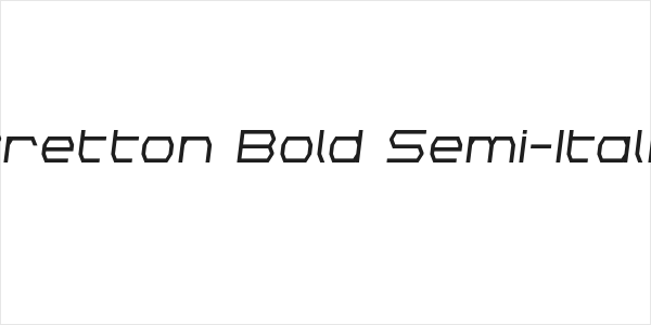 Bretton Bold Semi-Italic Logo