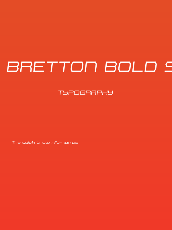 Bretton Bold Semi-Italic Poster