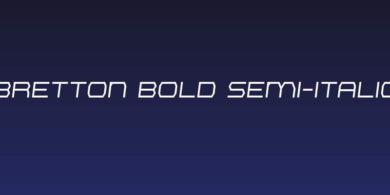 Bretton Bold Semi-Italic Social Header