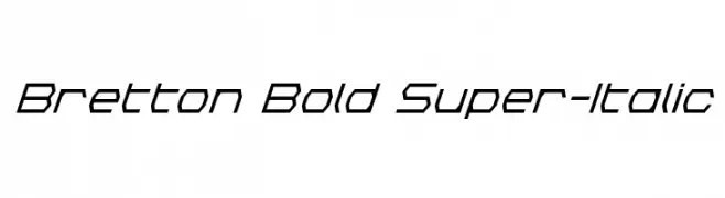 Bretton Bold Super-Italic  Скачать бесплатные шрифты