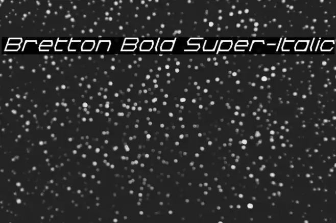 Bretton Bold Super-Italic Font examples