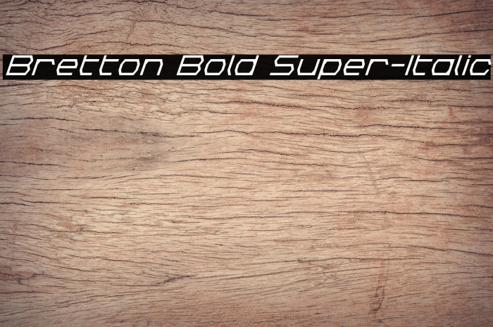 Bretton Bold Super-Italic Example 2