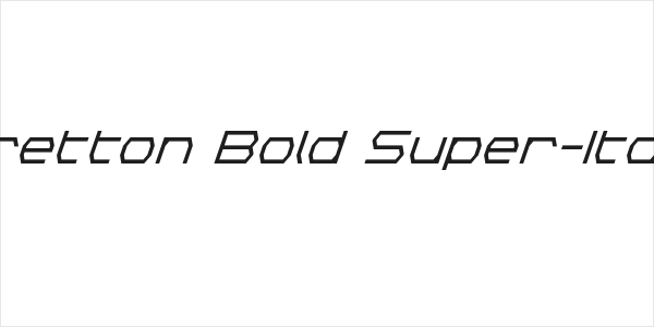 Bretton Bold Super-Italic Logo