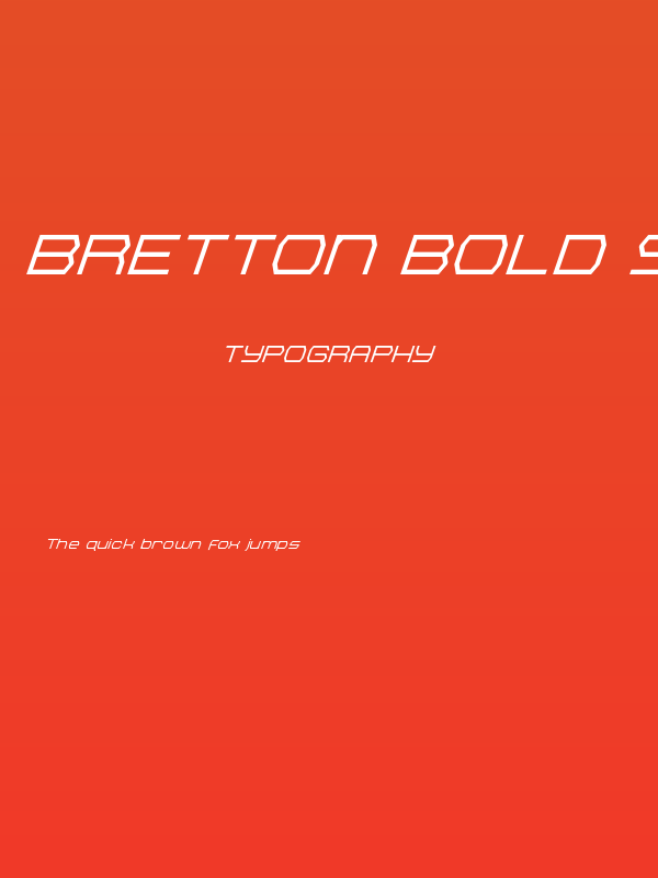Bretton Bold Super-Italic Poster