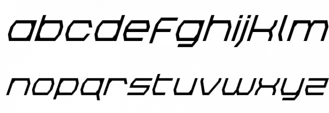 Bretton Bold Super-Italic Font Litere mici