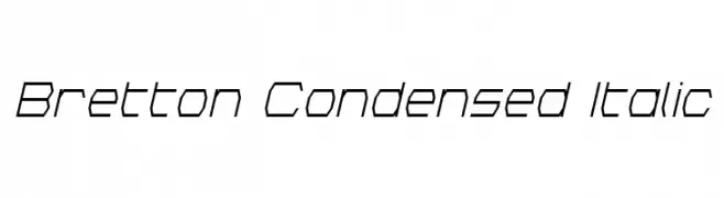 Bretton Condensed Italic  Скачать бесплатные шрифты