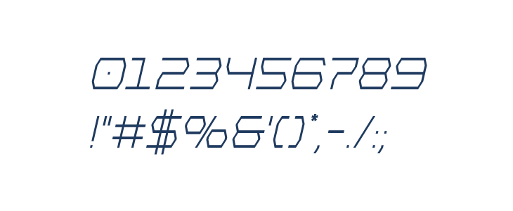 Bretton Condensed Italic Other Characters