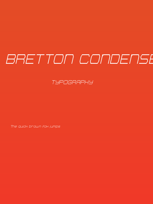 Bretton Condensed Italic Poster