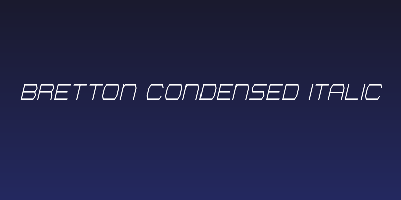 Bretton Condensed Italic Social Header