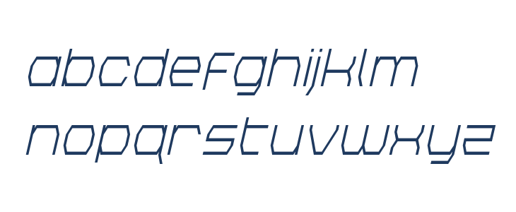 Bretton Condensed Italic Lowercase