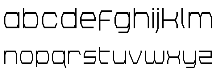 Bretton Condensed Font LOWERCASE