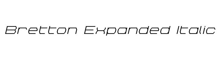 Bretton Expanded Italic  Fuentes Gratis Descargar