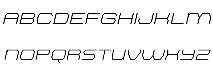 Bretton Expanded Italic Schriftart Groß