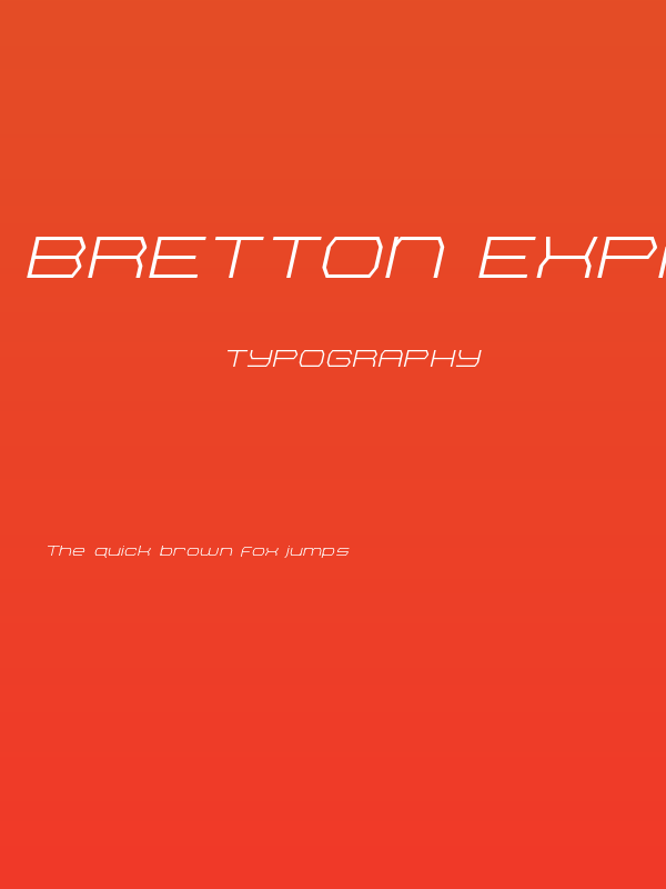 Bretton Expanded Italic Poster