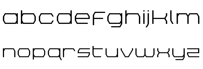 Bretton Expanded Font LOWERCASE