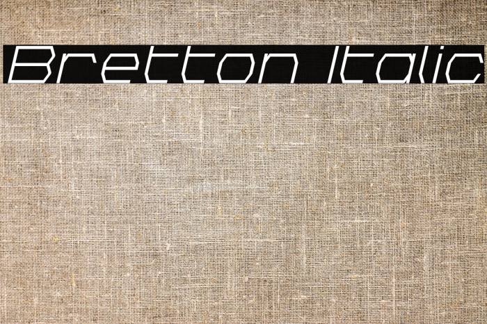 Bretton Italic Example 1