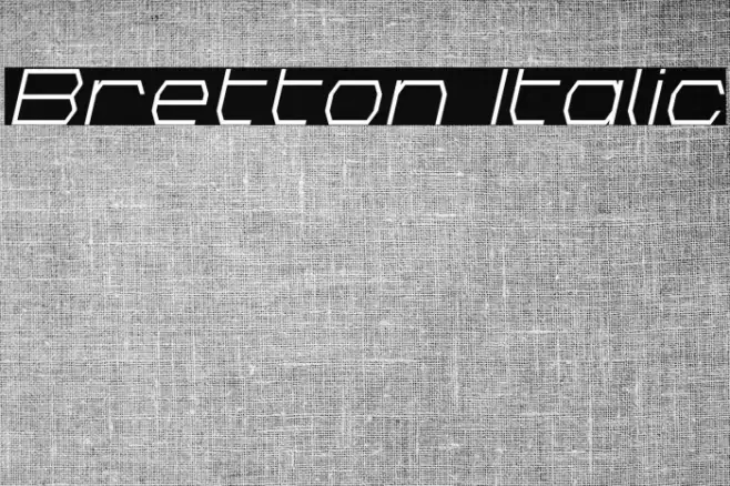 Bretton Italic Font examples