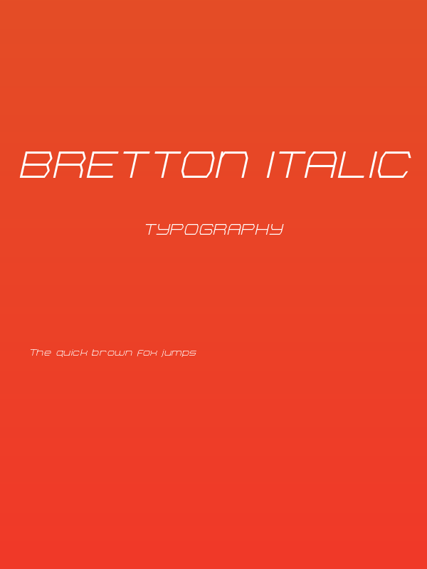 Bretton Italic Poster