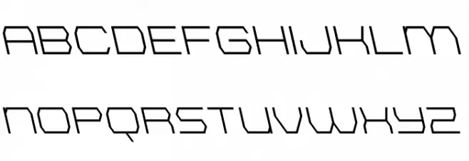 Bretton Leftalic Font UPPERCASE