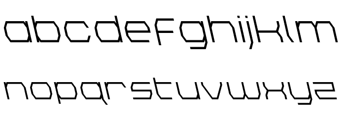 Bretton Leftalic Font LOWERCASE