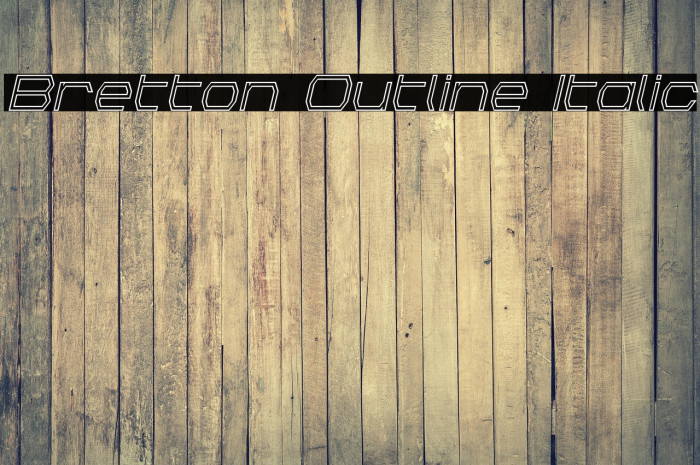 Bretton Outline Italic Example 2