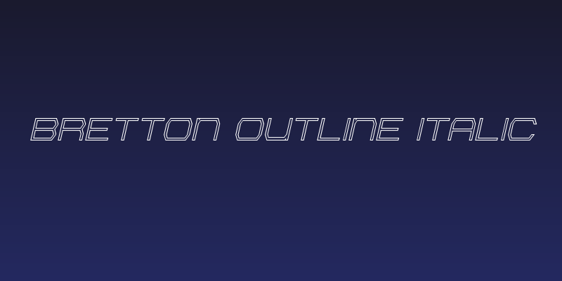 Bretton Outline Italic Social Header