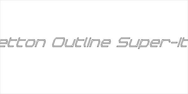 Bretton Outline Super-Italic Logo