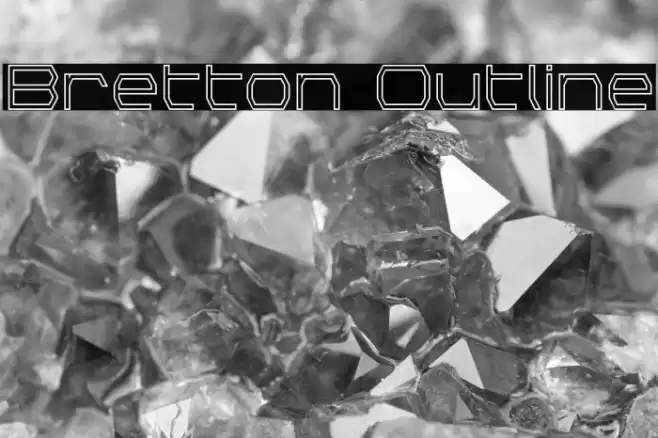Bretton Outline Font examples