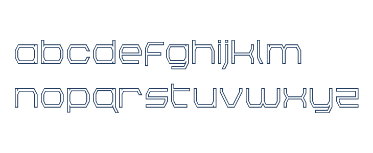 Bretton Outline Lowercase