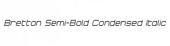 Bretton Semi-Bold Condensed Italic  baixar fontes gratis