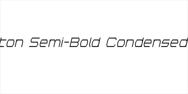 Bretton Semi-Bold Condensed Italic Logo