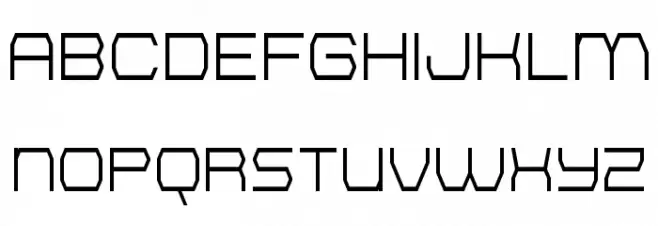 Bretton Semi-Bold Condensed Schriftart Groß
