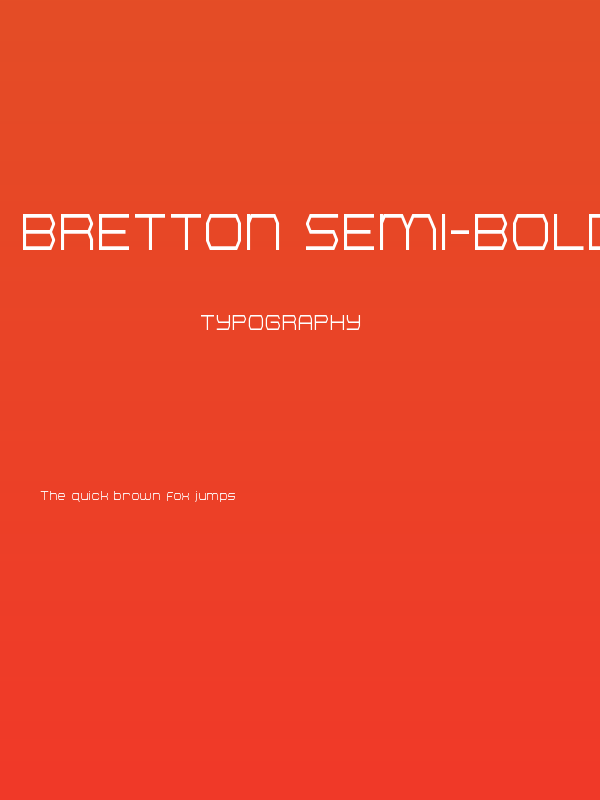Bretton Semi-Bold Condensed Poster